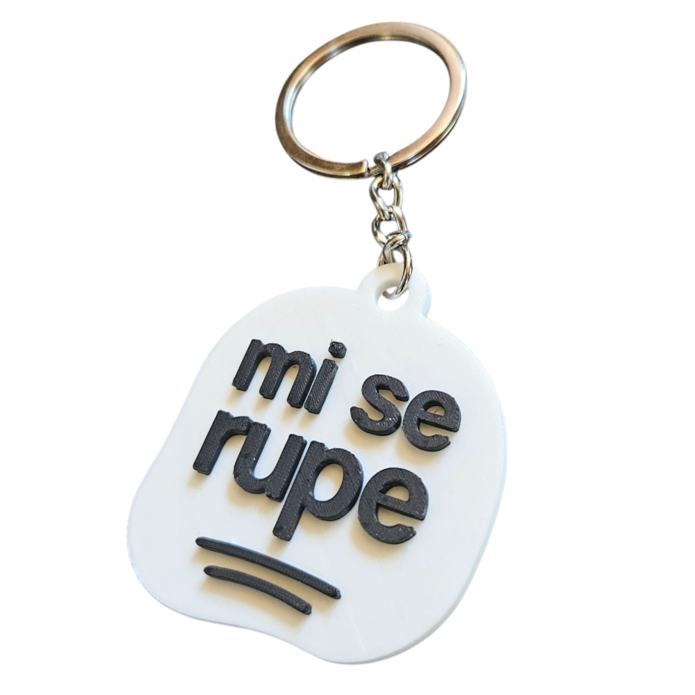 Breloc „Mi se rupe” – personalitate în miniatură