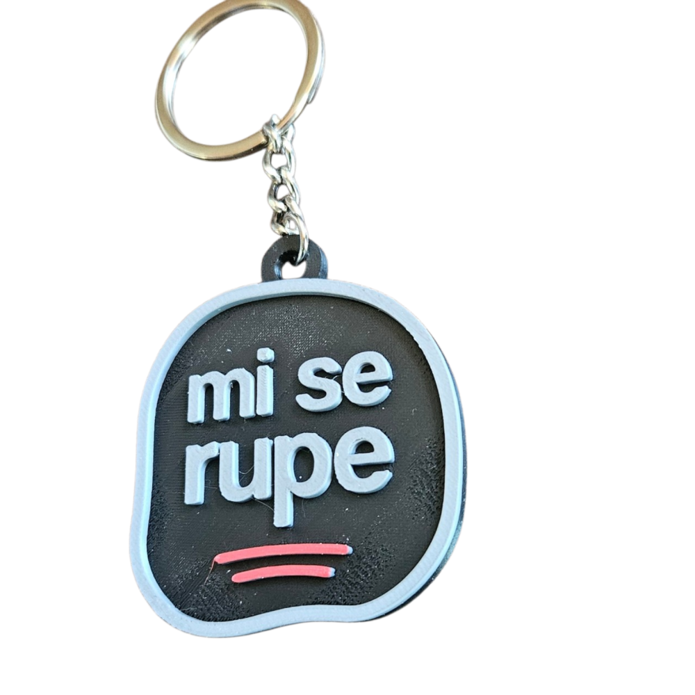 Breloc „Mi se rupe” – personalitate în miniatură (cu contur)